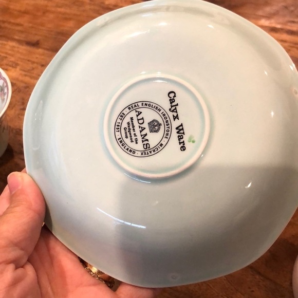 Adams China Flat Cup and Saucer Set Singapore Bird - Picture 9 of 10